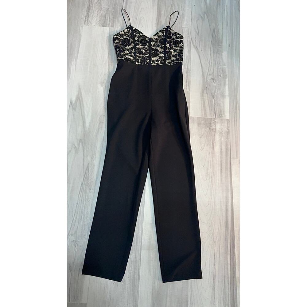 Stunning Lace Unitard Cami Jumpsuit! Size: S - Black